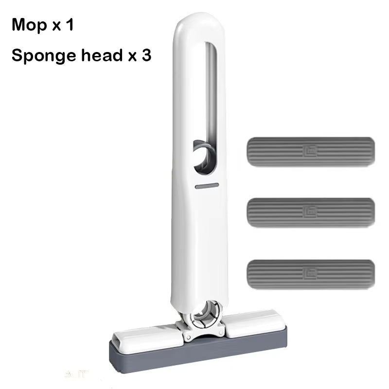 Mini Squeeze Mop Mini Mop Desk Kitchen Car Clean Tools Mops with Self-Squeezing Folding Home Cleaning Floor Washing Mops