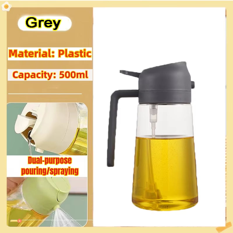 200/300/500Ml Oil Spray Bottle BBQ Cooking Olive Oil Sprayer Plastic Baking Oil Spray Empty Bottle Vinegar Bottle or Oil Brush