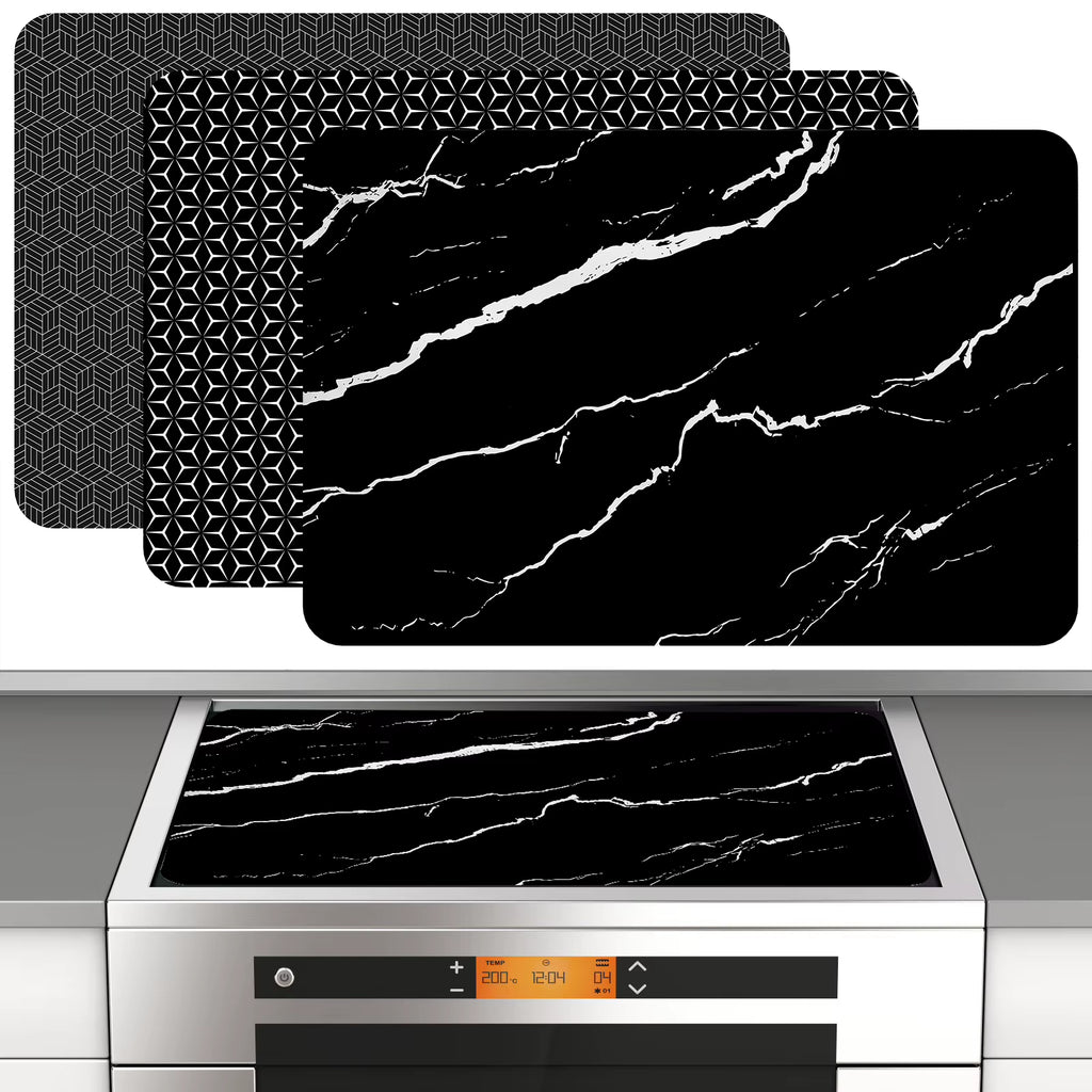 Induction Cooktop Mat Silicone Induction Cooker Covers Heat-Resistant Induction Cooktop Protector Mat 30.8×20.5Inch Non-Slip