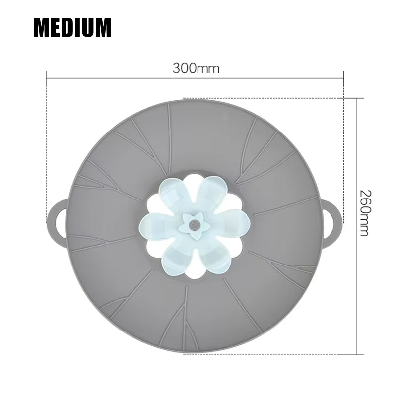 Multifunctional Silicone Lid Spill Stopper anti Overflow Pot Cover Kitchen Gadgers Cooking Pot Lids Utensil