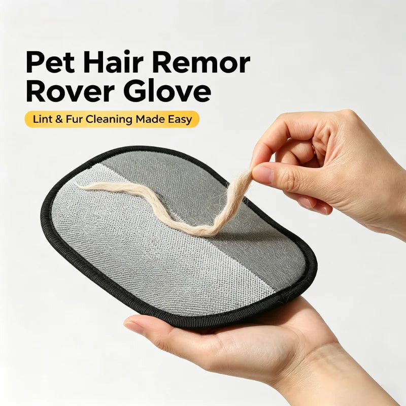 Pet Hair Remover Glove Portable Reusable Lint Brush for Cat Dog Hair Carpet Sofa Clothes Cleaning Tool