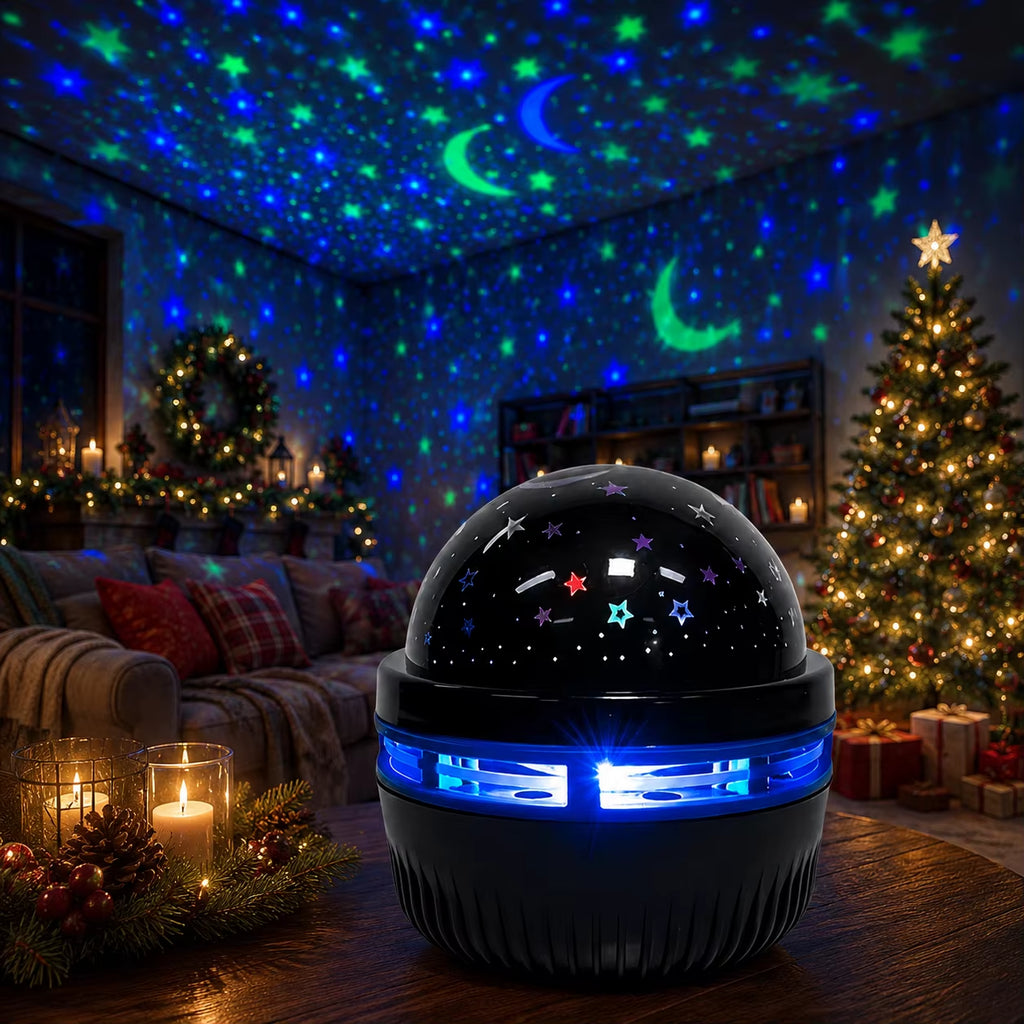 Star Projector Lamp RGB Galaxy Light LED Night Light USB Moon Star Sky Projector Bedroom Home Party Decoration Ambient Lamp