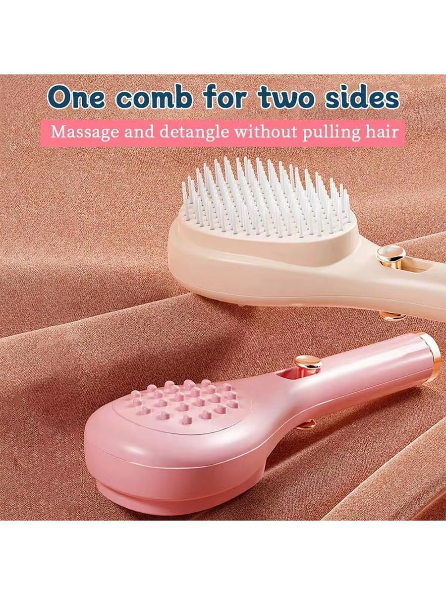 1Pcs Magic Retractable Hair Comb-Anti-Static Scalp Massaging & Detangling Brush for All Hair Types Holiday Gift Box Beauty Tool