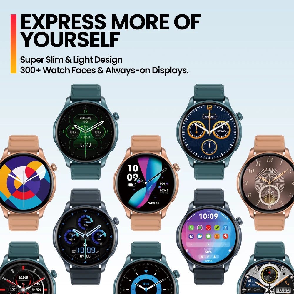New  Btalk 3 PRO Smart Watch, 1.43" AMOLED Display, Bluetooth Call, Health & Fitness Tracker, IP68 Waterproof Smartwatch