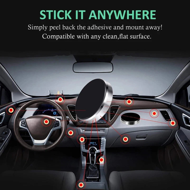 Magnetic Car Phone Holder  Car Dashboard Wall Mounted Phone Stand Car Magnet Sticker for Iphone Samsung Xiaomi Huawei