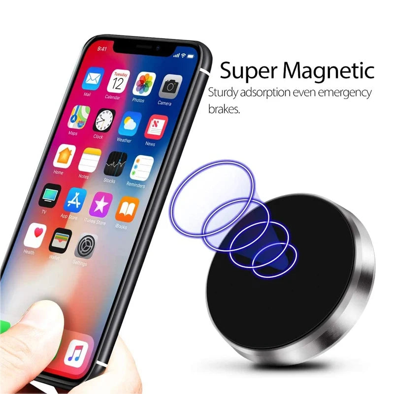Magnetic Car Phone Holder  Car Dashboard Wall Mounted Phone Stand Car Magnet Sticker for Iphone Samsung Xiaomi Huawei