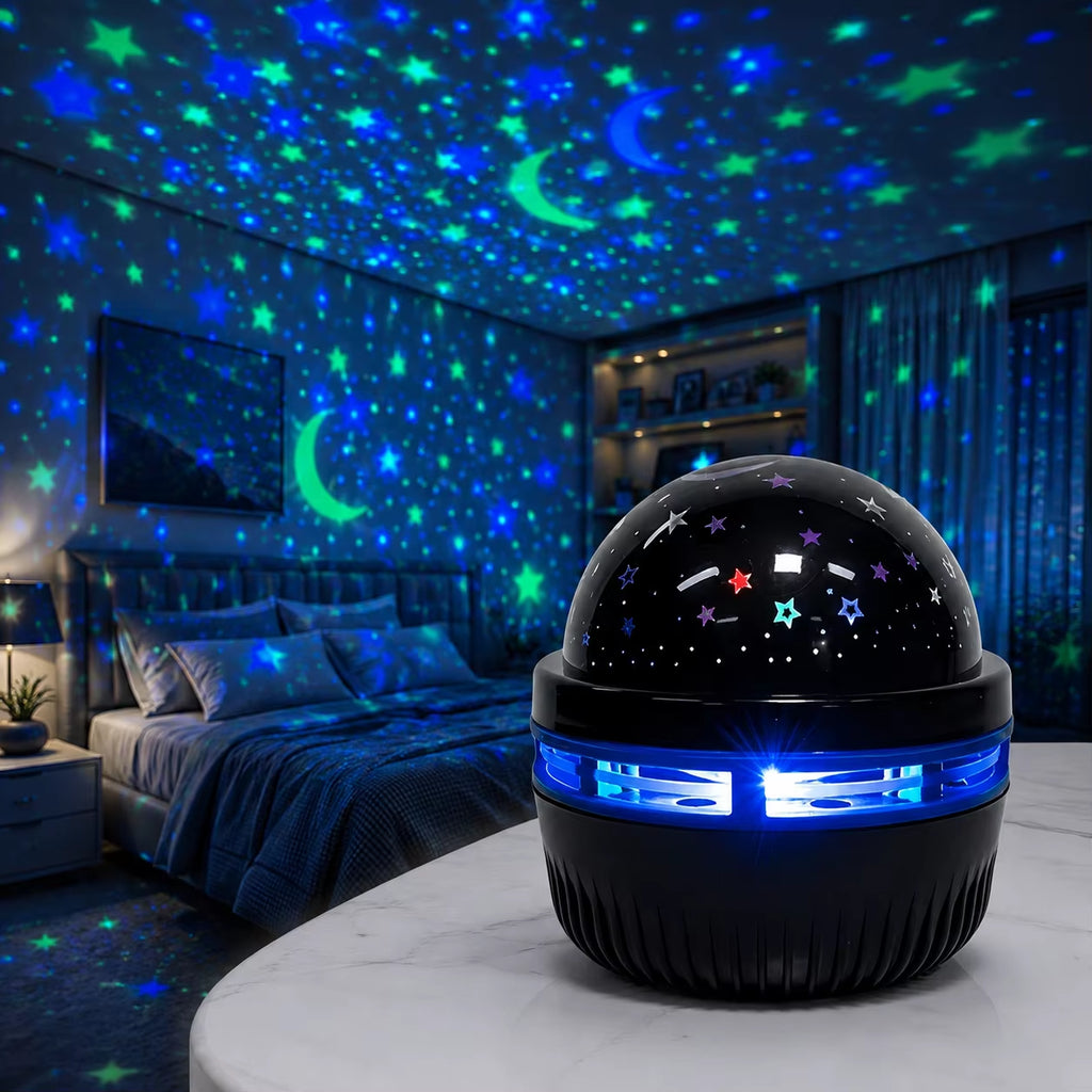 Star Projector Lamp RGB Galaxy Light LED Night Light USB Moon Star Sky Projector Bedroom Home Party Decoration Ambient Lamp