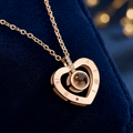 Collar Corazón «Te Quiero» en 100 Idiomas