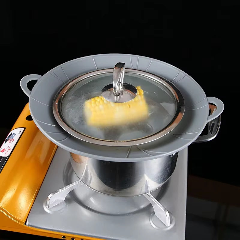 Multifunctional Silicone Lid Spill Stopper anti Overflow Pot Cover Kitchen Gadgers Cooking Pot Lids Utensil